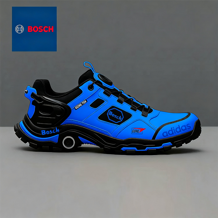 @bosh i adidas współpracują przy tworzeniu wodoodpornych i antypoślizgowych butów trekkingowych dla mężczyzn.