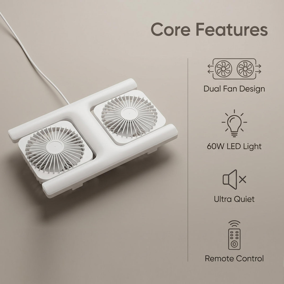Sodoben LED-stropni ventilator z lučjo 2 v 1 – z daljinskim upravljalnikom ❄️💡🌀🏠