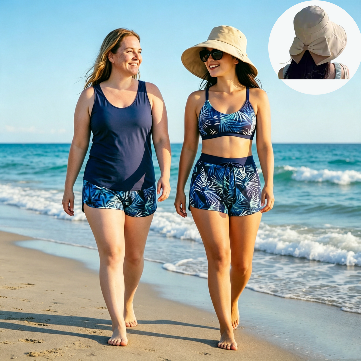 🔥✨ PRODANIH V NAD 50.000 IZVODIH! 🎁Ženski tridelni komplet kopalk tankini s kratkimi hlačami
