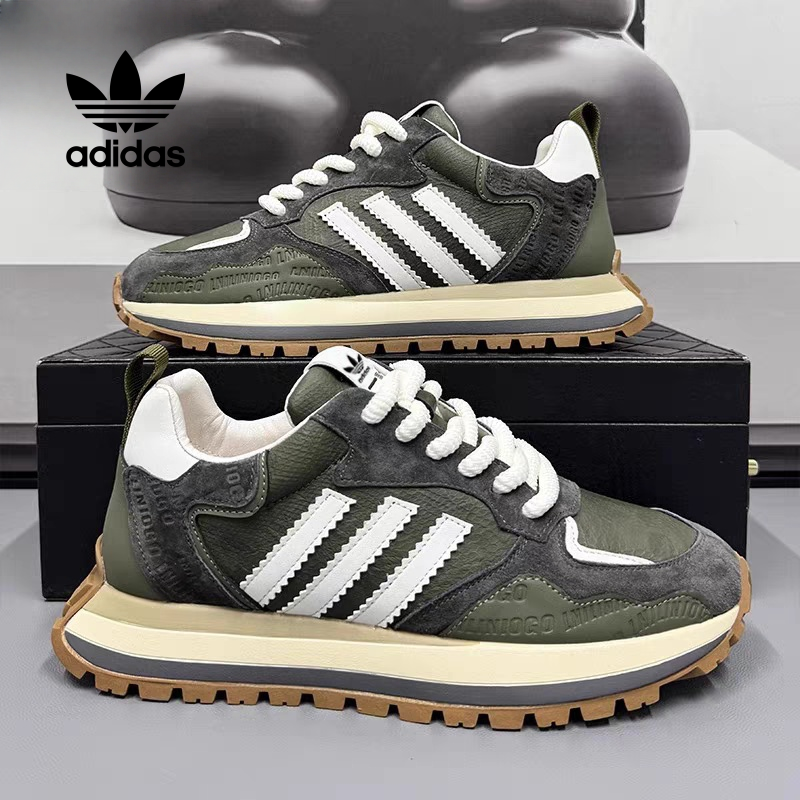 Adidas buty retro i sportowe ze skóry naturalnej