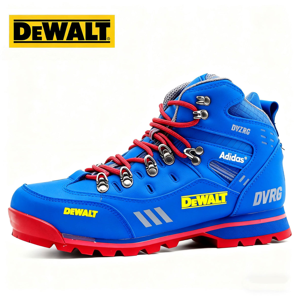 Moški pohodni čevlji za visoke moške znamk Adidas® in DEWALT - trpežni, celoletni, izdelani iz poliuretana in gume