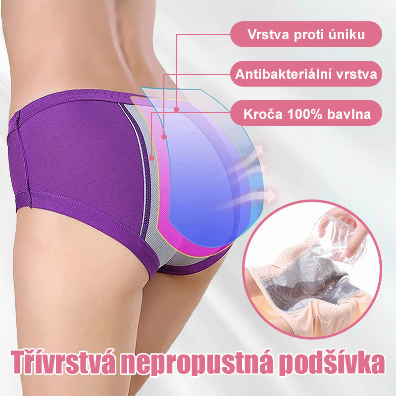 ✨New 2026 nepriepustné nohavičky s vysokým pásom (3 prúžky v jednom balení)