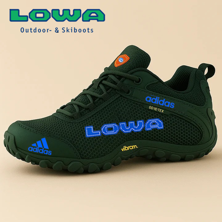 Wytrzymałe męskie buty robocze i trekkingowe marki adidas® i Lowa