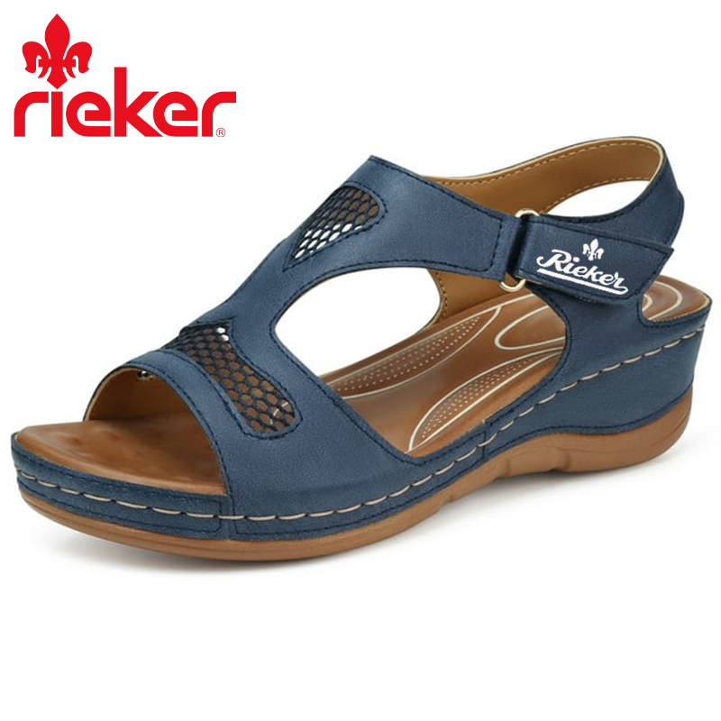 ΓΥΝΑΙΚΕΙΑ ΧΡΩΜΑΤΙΣΤΑ ΣΑΝΔΑΛΙΑ RIEKER® ΑΝΕΤΗ ΠΛΑΤΦΟΡΜΑ ΓΙΑ ΕΞΩΤΕΡΙΚΟΥΣ ΧΩΡΟΥΣ ΜΕ ΣΤΗΡΙΞΗ ΤΗΣ ΚΑΜΑΡΑΣ