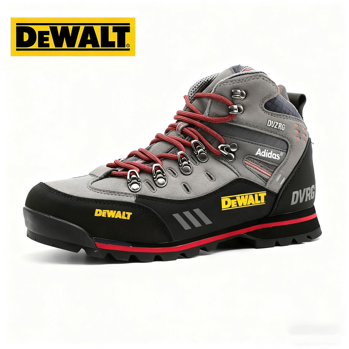 Moški pohodni čevlji za visoke moške znamk Adidas® in DEWALT - trpežni, celoletni, izdelani iz poliuretana in gume