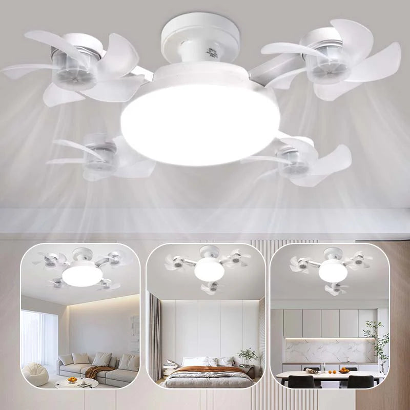 🌀 50 % popust💥Stropni ventilator z LED-svetilko in daljinskim upravljalnikom