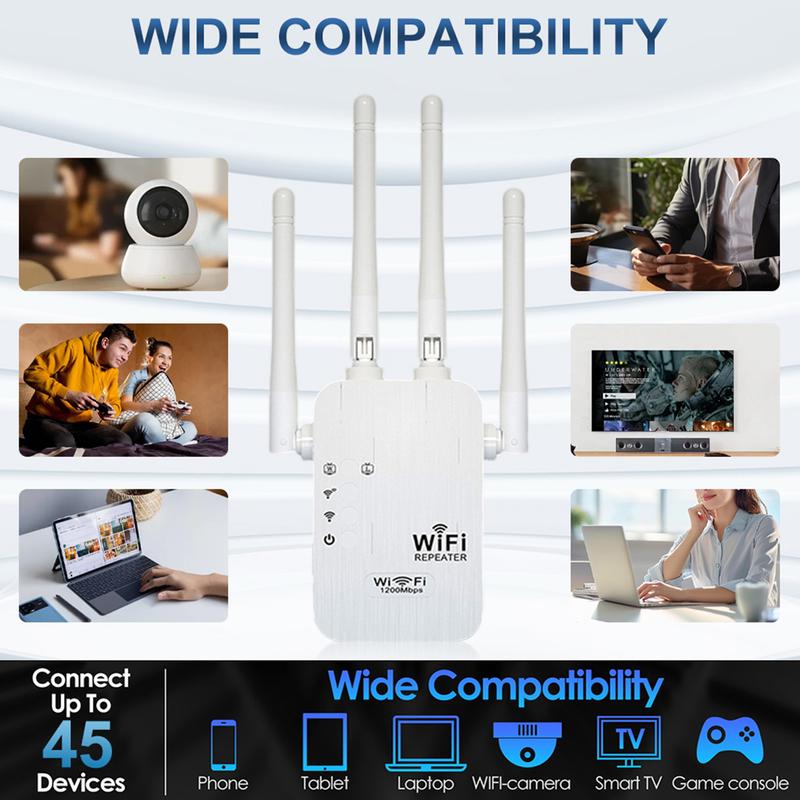 🔥Horúca ponuka 2026 🎁1200 Mbps dvojpásmový WiFi extender (5 GHz/2,4 GHz) s pokrytím 935 metrov štvorcových a 50 zariadení