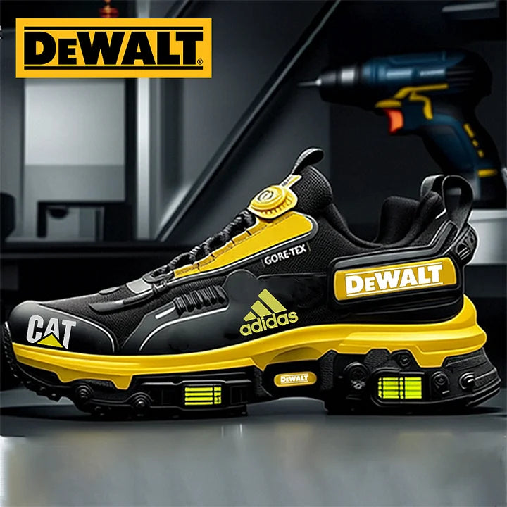 Spoločnosti DEWALT® a CAT spolupracujú s adidasom na vytvorení limitovanej edície pánskych pracovných a outdoorových topánok.