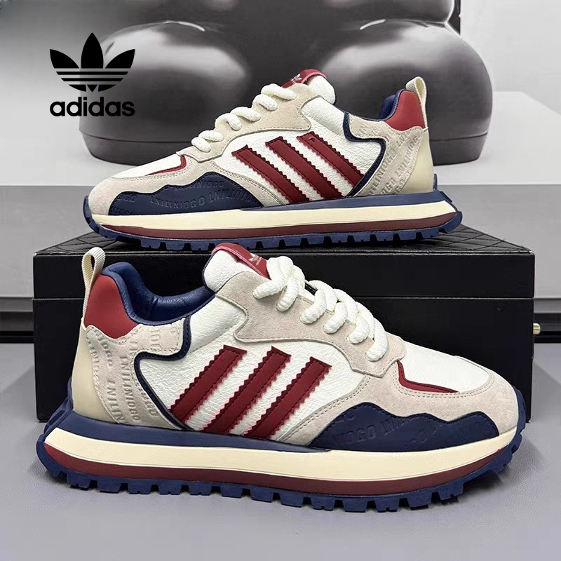 Adidas buty retro i sportowe ze skóry naturalnej