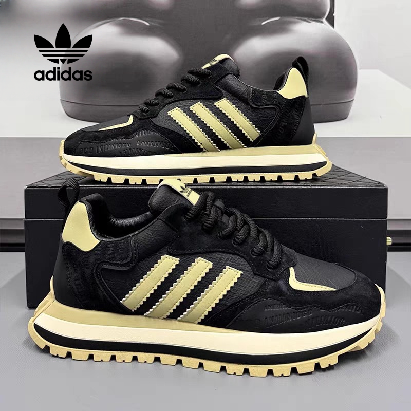 Adidas buty retro i sportowe ze skóry naturalnej