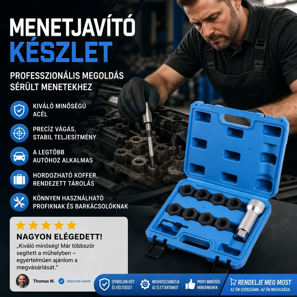 Obnovte poškodené závity na hriadeľoch bez nutnosti výmeny celých dielov – sada nástrojov na opravu závitov hriadeľov. Na dobierku! 🔩