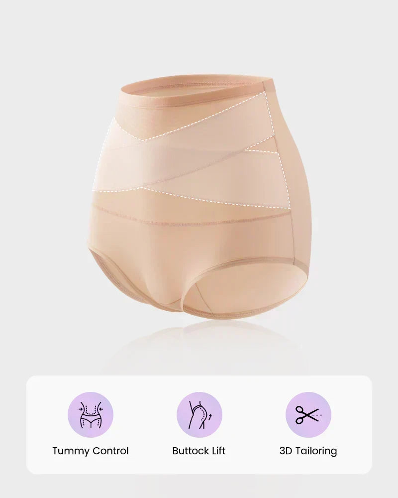 🌸Posledný deň-Kúpte 1 získajte 6 balíčky✨Veľkosť Plus Vysoký pás Krížová kontrola bruška Nohavičky