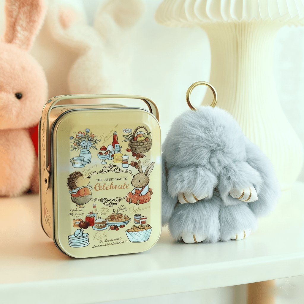 🐰 Ručne vyrábané mäkké zajačie bambulkové ozdoby