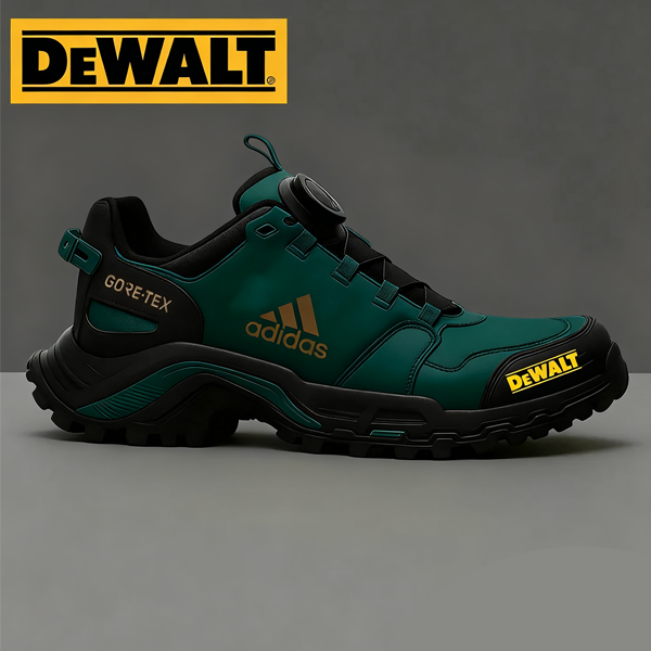 Vodoodporna obutev Adidas® in DEWALT je odlična izbira za delo in naravo.