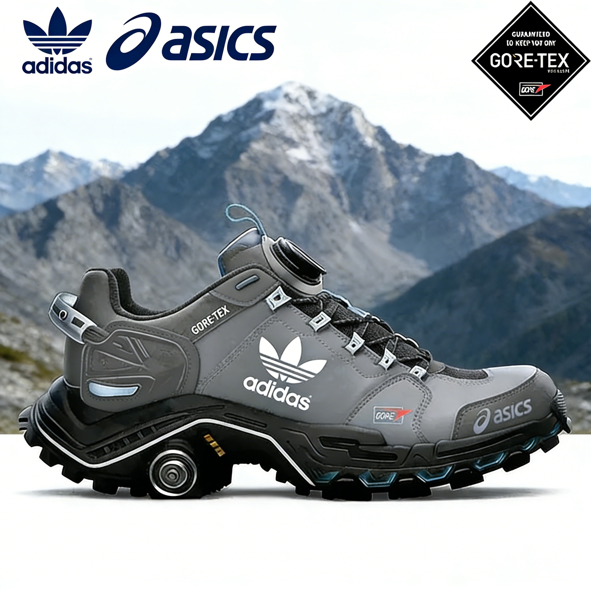 Turistické topánky adidas × asics GORE-TEX – rýchle uvoľňovanie a protišmyková podrážka