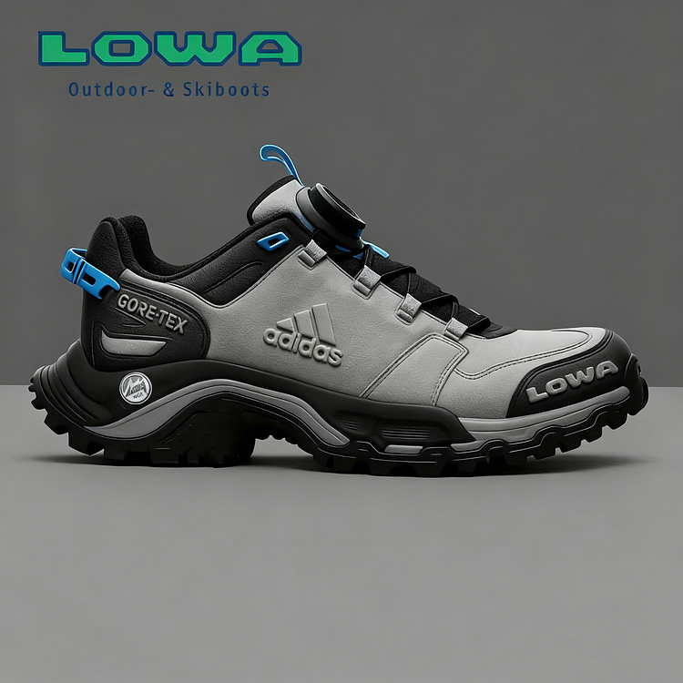 Wytrzymałe męskie buty robocze i trekkingowe marki adidas® i Lowa, idealne na każdą okazję