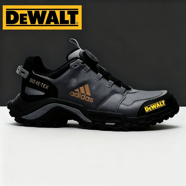 Vodoodporna obutev Adidas® in DEWALT je odlična izbira za delo in naravo.