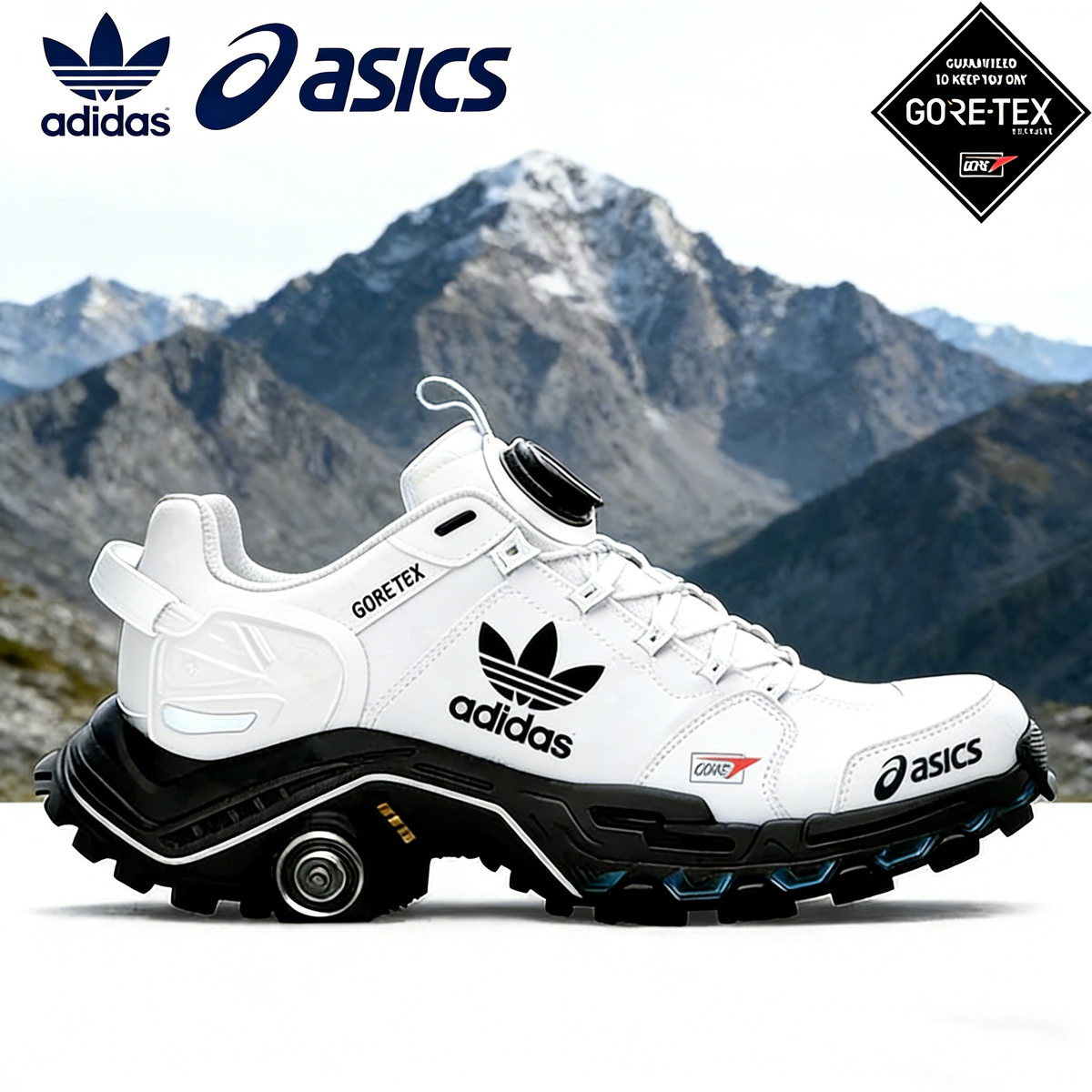 Turistické topánky adidas × asics GORE-TEX – rýchle uvoľňovanie a protišmyková podrážka