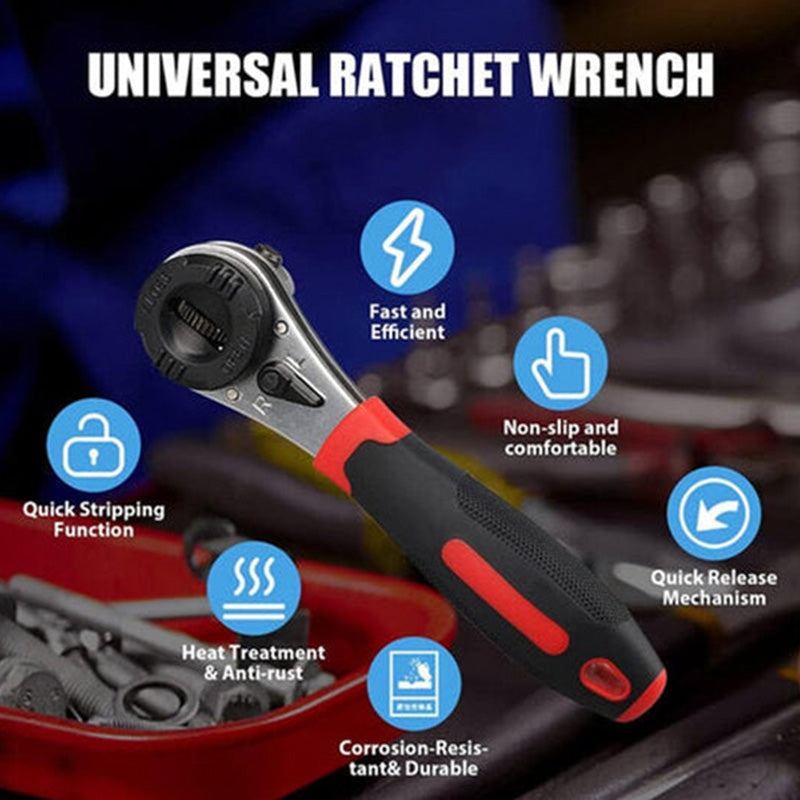 🔧Sada nastaviteľných kľúčov s račňovým mechanizmom pre skrutky s priemerom 6–22 mm