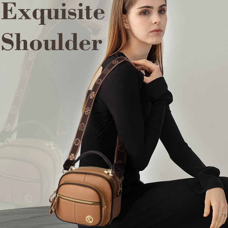 👜 Klasická multifunkčná taška PU kože Crossbody