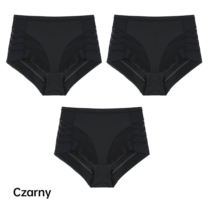 Priedušné bezšvíkové pruhované nohavičky pre ženy