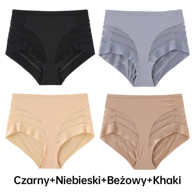 Priedušné bezšvíkové pruhované nohavičky pre ženy