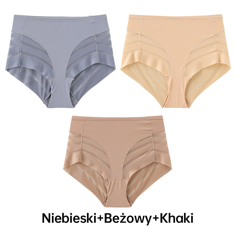 Priedušné bezšvíkové pruhované nohavičky pre ženy