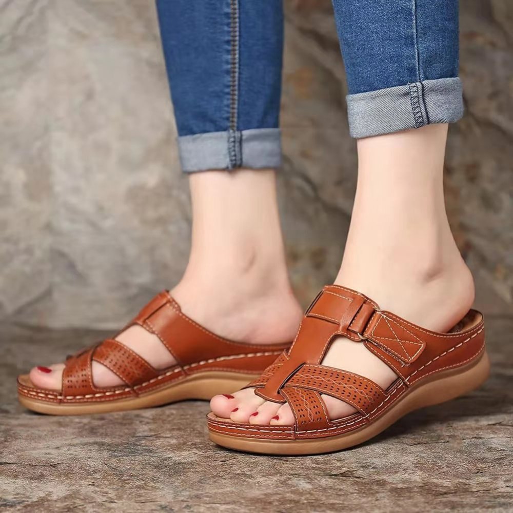 ⏳Letný výpredaj: 49% zľava💥Prémiové kožené sandále pre ženy👡✨