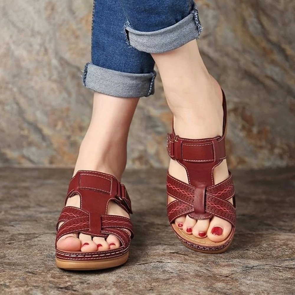 ⏳Letný výpredaj: 49% zľava💥Prémiové kožené sandále pre ženy👡✨