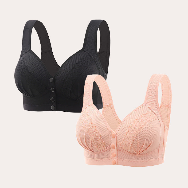 👙Triumph🔥Kupite 2, dobite 2 gratis🔥Zračen bombažni modrček z zapenjanjem na gumbe spredaj