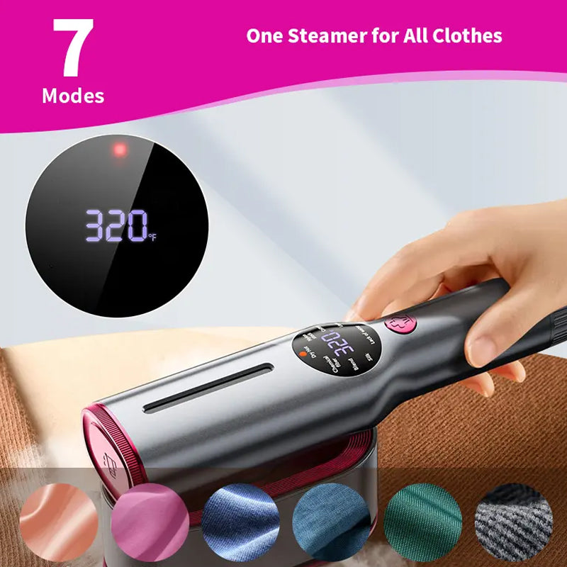 📢💥OBMEDZENÉ PONUKY 50% ZĽAVA💖🎁Kompaktný naparovač odevov SteamPro™ s ergonomickou otočnou rukoväťou