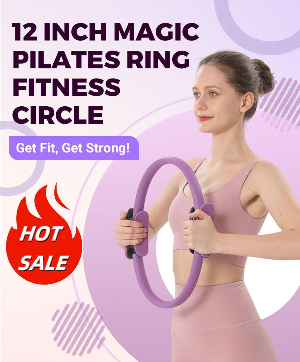 🏆Tréningový kruh pre odporové cvičenia Pilates – multifunkčný tréningový kruh