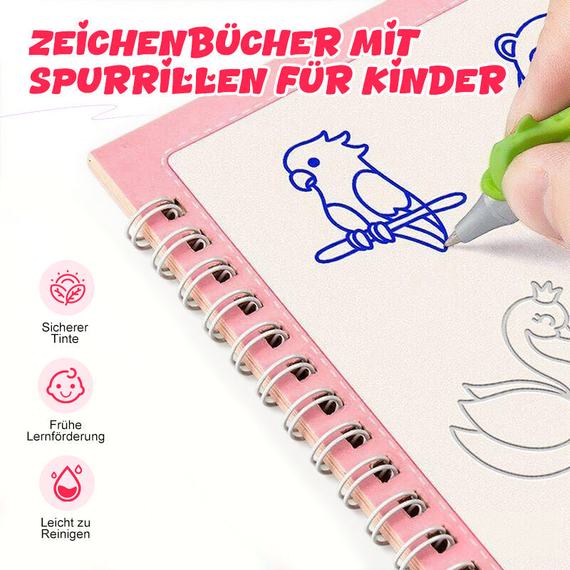 🖌️Kreslíce knihy s drážkami pre deti