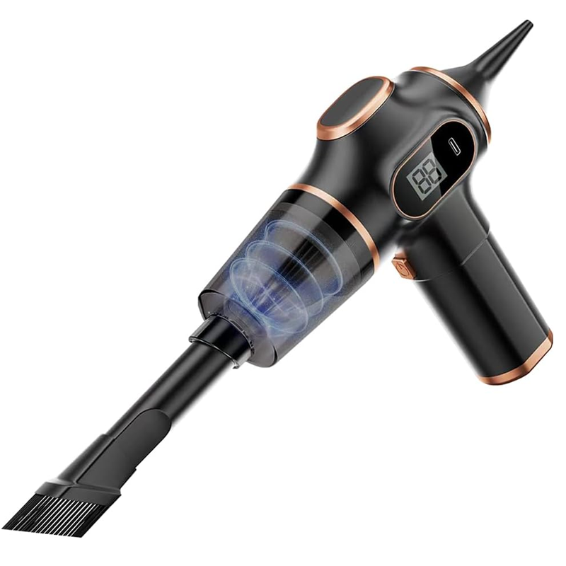 ✨Ručný bezdrôtový vysávač do auta 19000Pa Výkonný 6 v 1 prenosný, s inteligentným displejom
