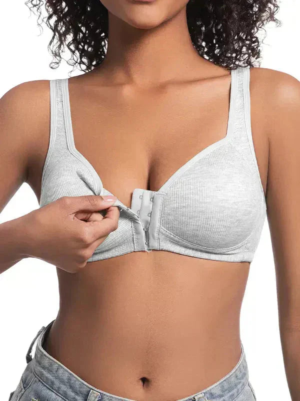 ❤️Nastaviteľná push-up podprsenka s predným zapínaním – bezšvová, bez kostíc, pre jarné a letné pohodlie