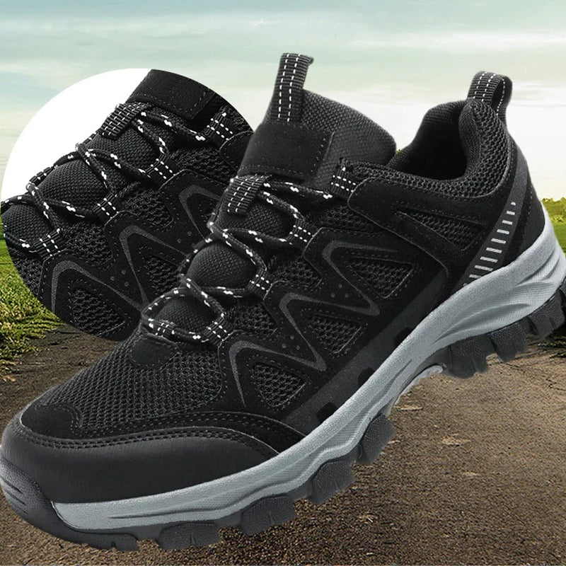 👟 Pánske ľahké turistické topánky - protišmyková, odolná podrážka