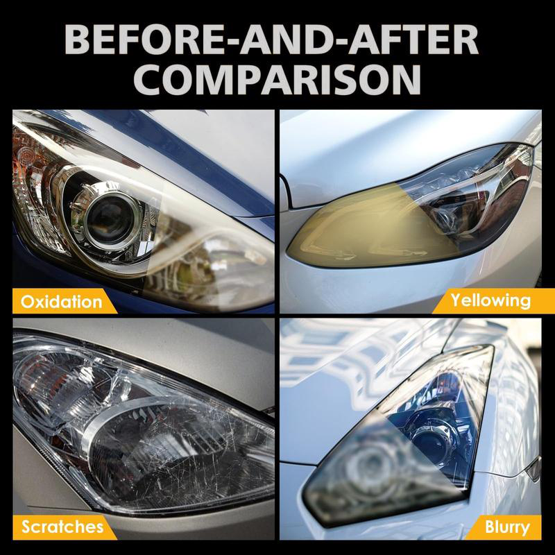 🚗【Renovácia svetlometov】— Okamžite sa utiera, staré svetlomety privádza do nového stavu ✨🔦