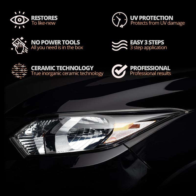 🚗【Renovácia svetlometov】— Okamžite sa utiera, staré svetlomety privádza do nového stavu ✨🔦
