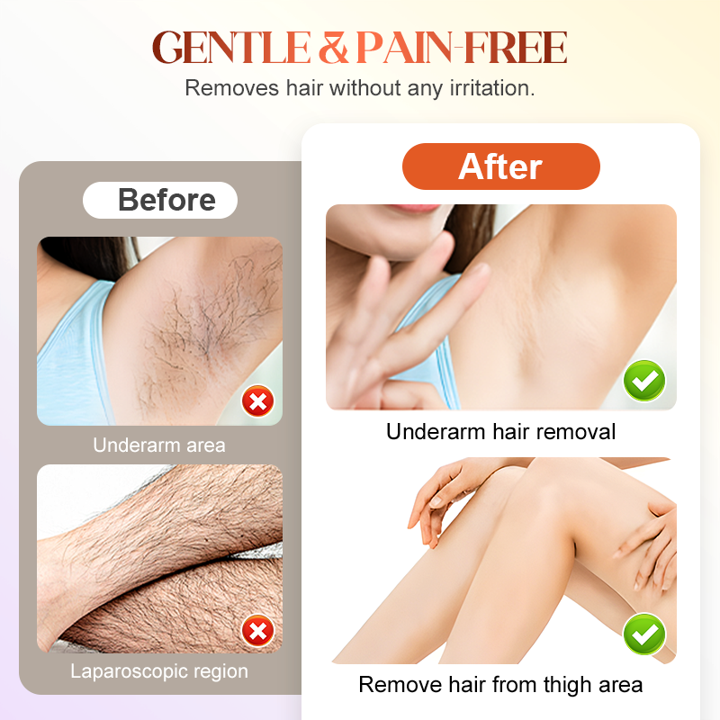 【🎁📿Ružový náhrdelník zadarmo🎁】Jemný depilačný krém pre hladkú a hodvábnu pokožku