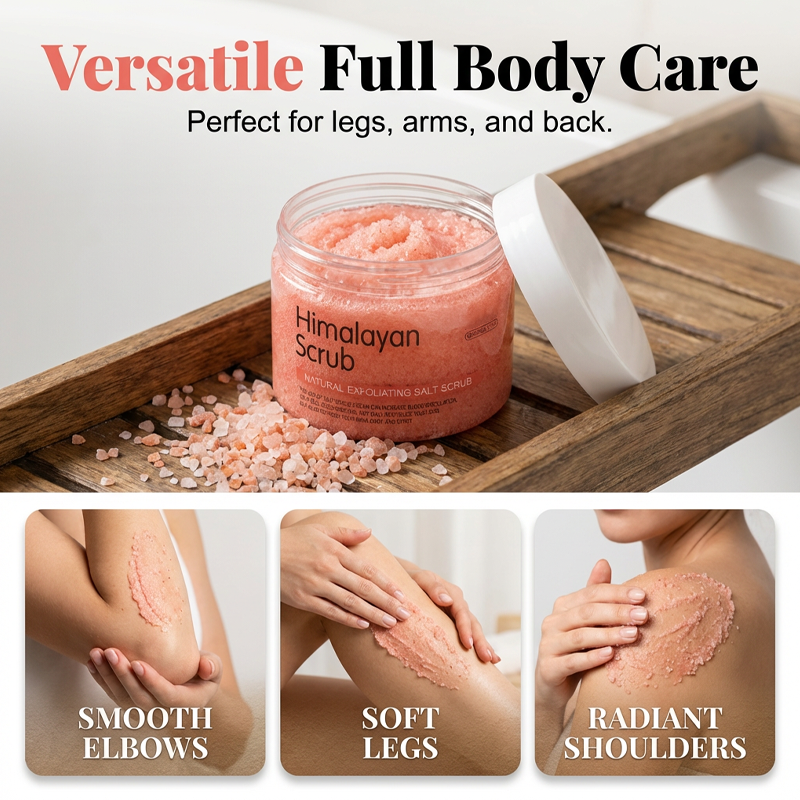 ✨Telový peeling s himalájskou soľou pre hĺbkovú exfoliáciu
