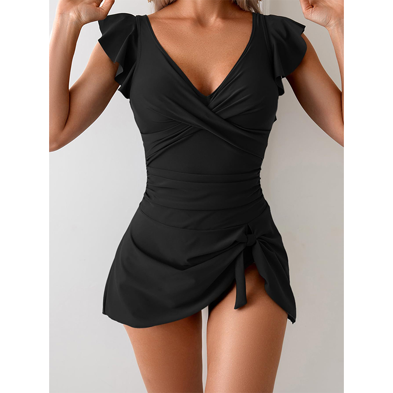 👗 Plavky s výstřihem do V a staženým pasem 🌊