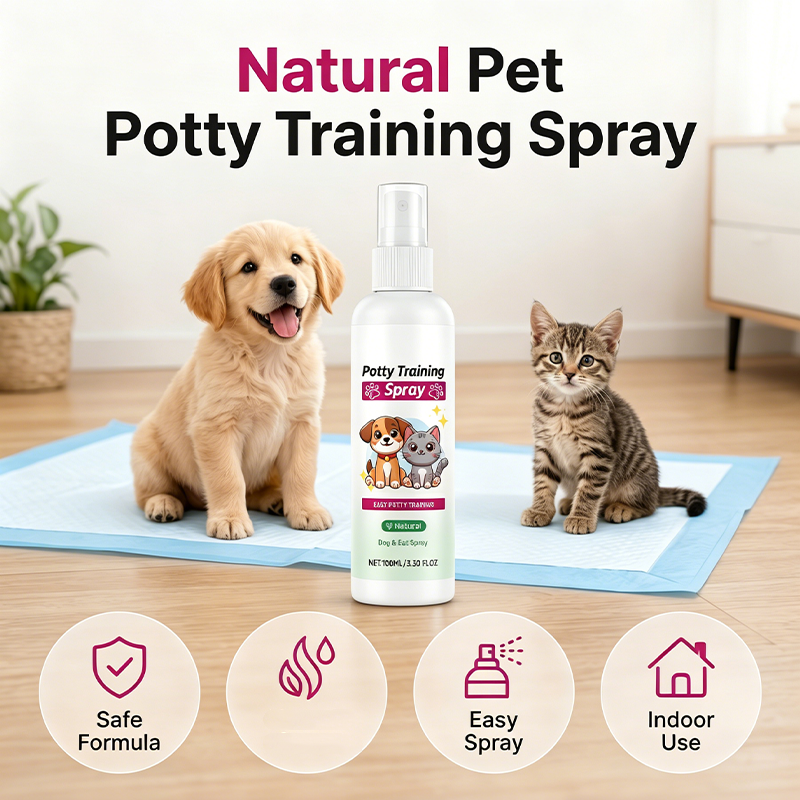 🐶🐱 Sprej na výcvik čistoty pre psov a mačky – podporuje výcvik čistoty ✨