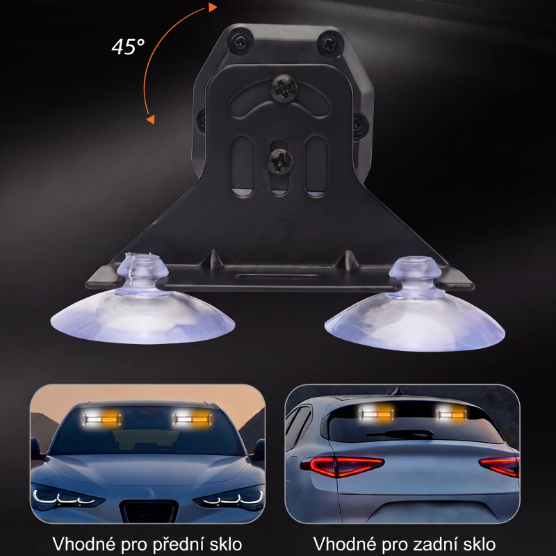 🚨 LED výstražné svetlo Vysoká viditeľnosť Silný LED lúč – Rozlúčte sa so slepým uhlom