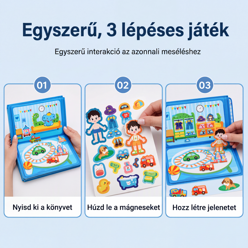 🌟 Magnetická tichá kniha pre vývojárov v ranom vzdelávaní, rozpoznávanie scén – Rozlúčte sa so závislosťou na obrazovke