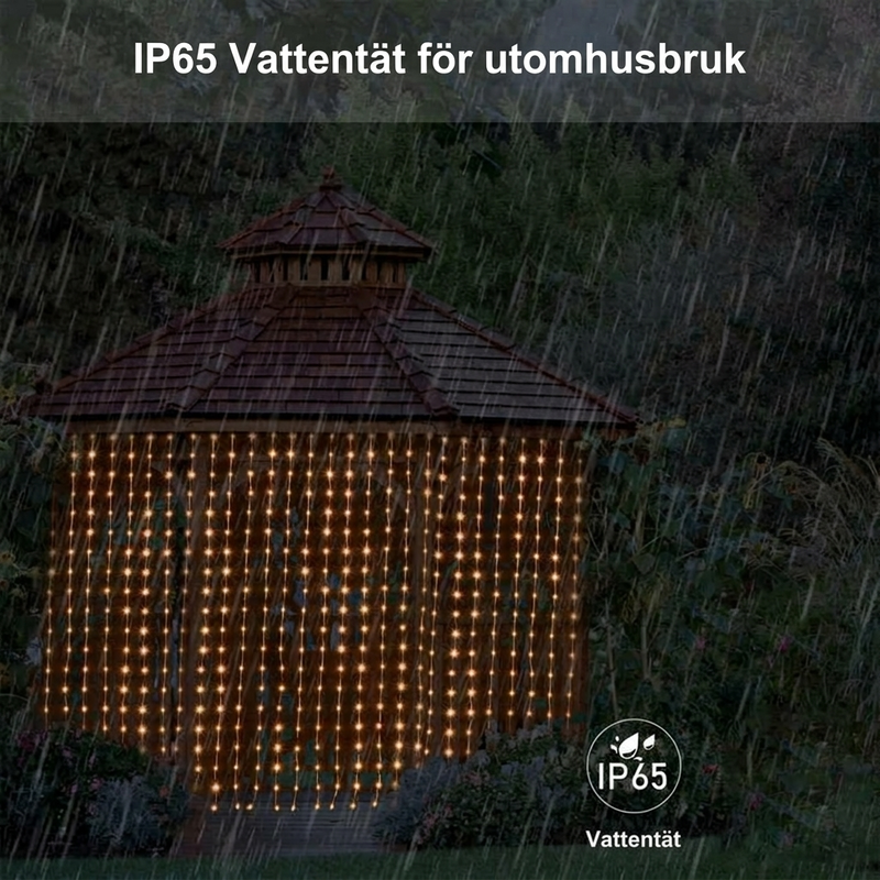🎄 LED záclonová girlanda – vodeodolná, do interiéru aj exteriéru ✨